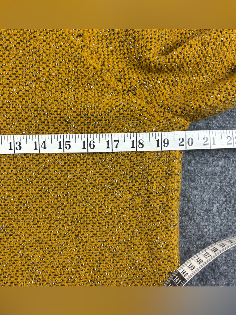 EILEEN FISHER Women’s Textured Mock Neck Sweater Mustard Yellow size: XS - Picture 5 of 7